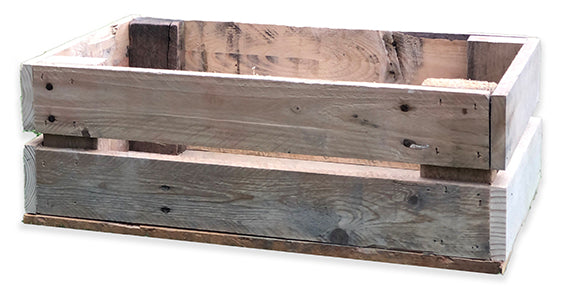 Load image into Gallery viewer, Rustic Direct Rectangular Eco Wood Crate 2 Tier 50cm x 30cm
