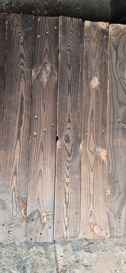 14cm Wide Uniform Cladding - Dark Charred Finish - 1m2 Pack