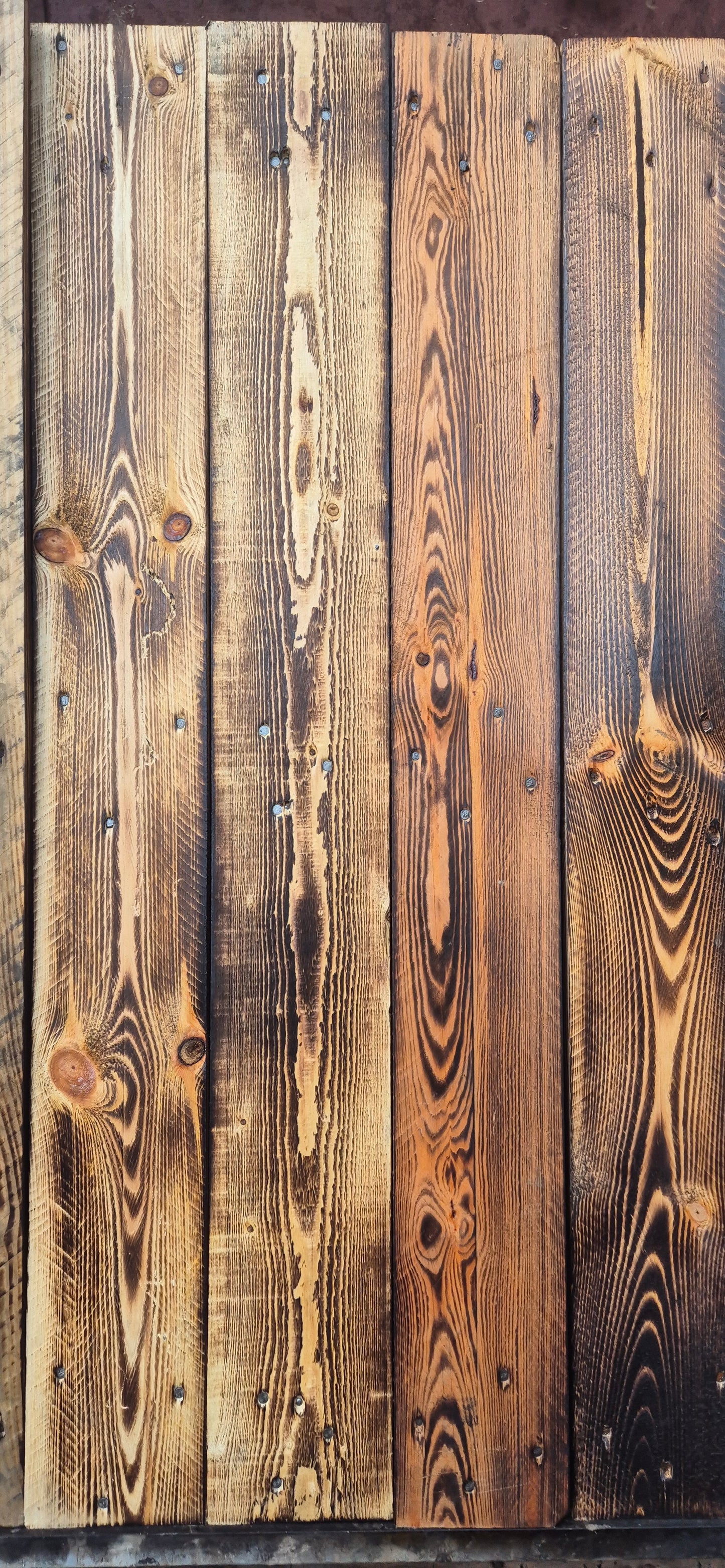 14cm Wide Uniform Cladding - Scorched Finish - 1m2 Pack