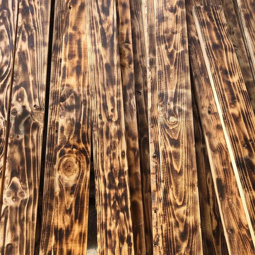 Scorched Rustic Cladding - Individual Boards