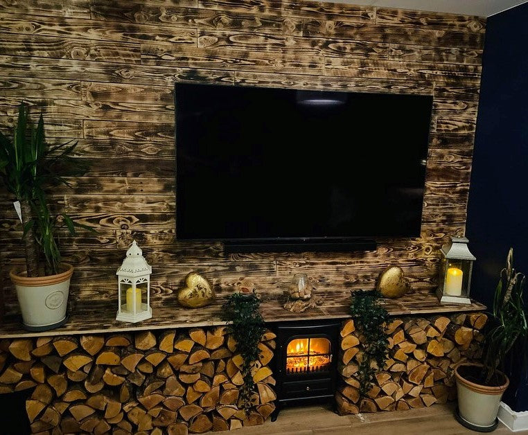 Load image into Gallery viewer, Scorched Rustic Cladding - 1 Square Meter Pack
