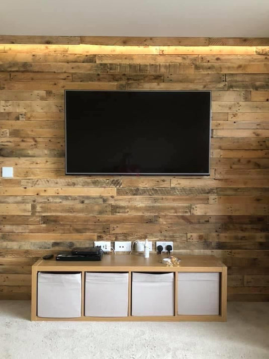 Mixed Natural Tone Cladding - Sanded