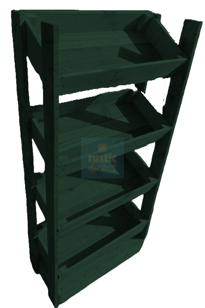Tilted Handmade Display Stands - 4 Tier - Ivy Green