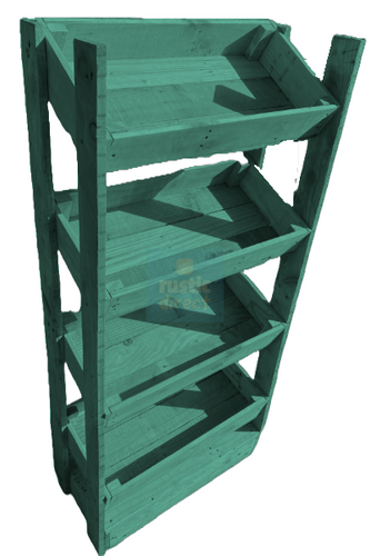 Tilted Handmade Display Stands - 4 Tier - Giddy Green
