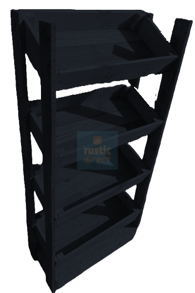 Tilted Handmade Display Stands - 4 Tier - Midnight Blue