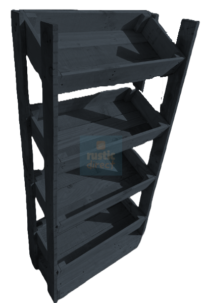 Tilted Handmade Display Stands - 4 Tier - Hadspen Blue