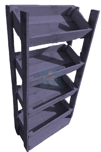 Tilted Handmade Display Stands - 4 Tier - Lavender