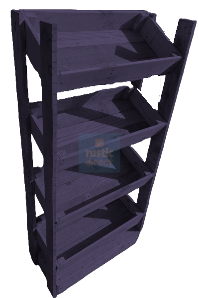 Tilted Handmade Display Stands - 4 Tier - Czar Plum