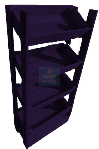 Tilted Handmade Display Stands - 4 Tier - Mauvine Purple