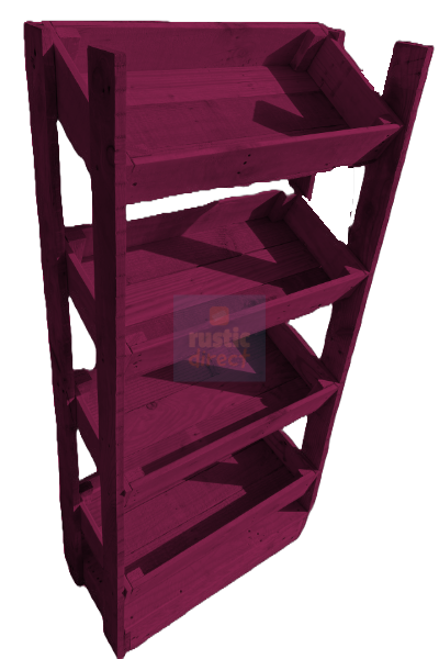 Tilted Handmade Display Stands - 4 Tier - Passionate Plum