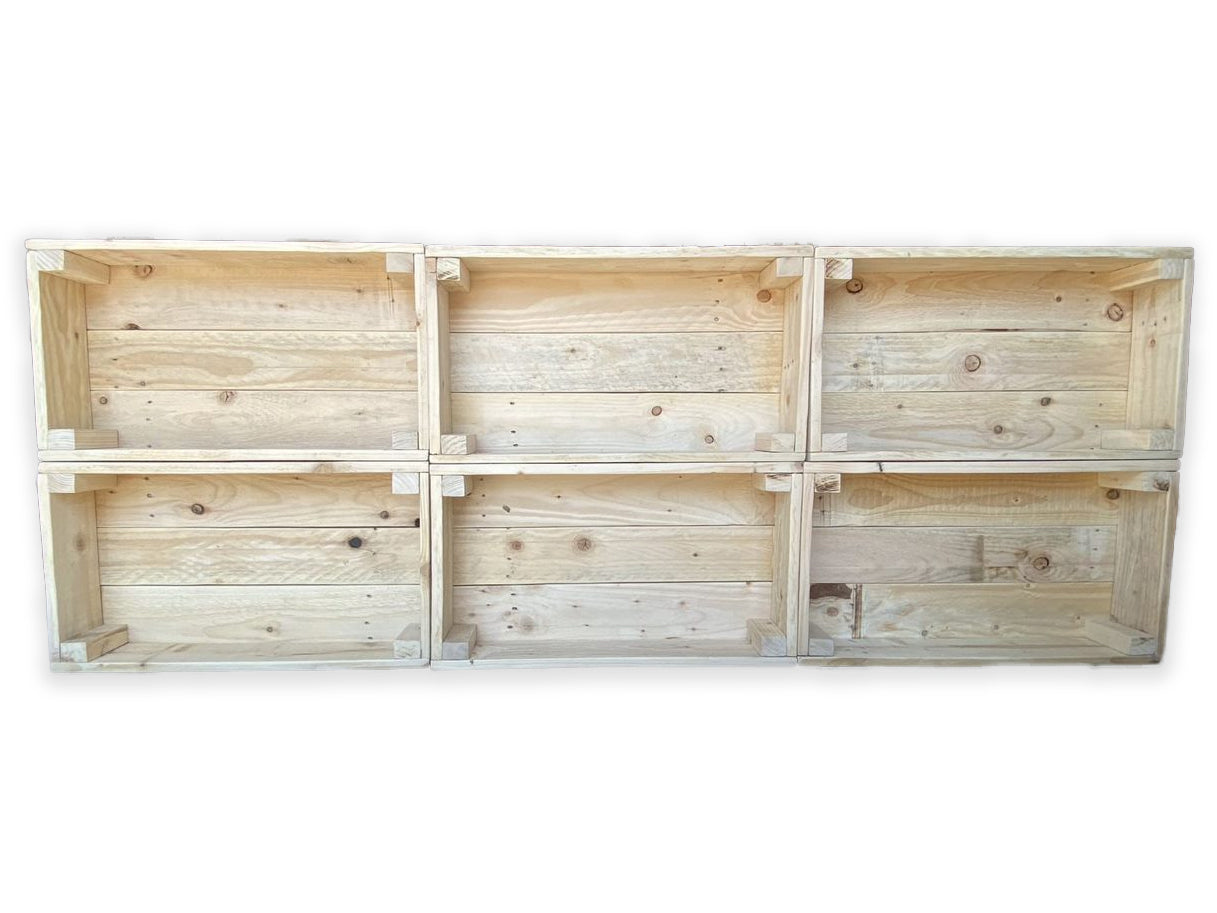 6 x 1 Tier Eco Crate Display Unit