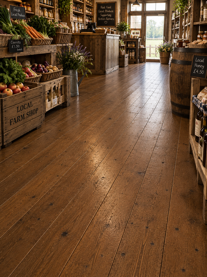 Rustic Reclaimed Wood Flooring - Brown - 1 Square Meter Pack