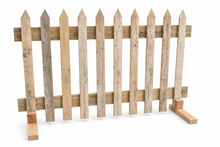 Freestanding Rustic Picket Fence Panels - Pointed Top