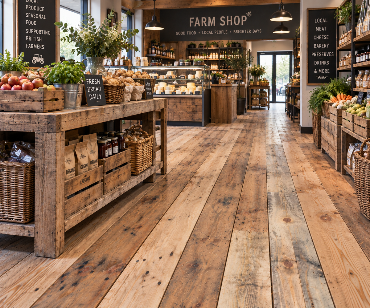 Rustic Reclaimed Wood Flooring - Weathered Tones - 1 Square Meter Pack