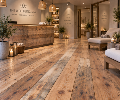 Rustic Reclaimed Wood Flooring - Weathered Tones - 1 Square Meter Pack