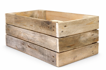 3 Tier Rectangular Wood Crates - Select Size