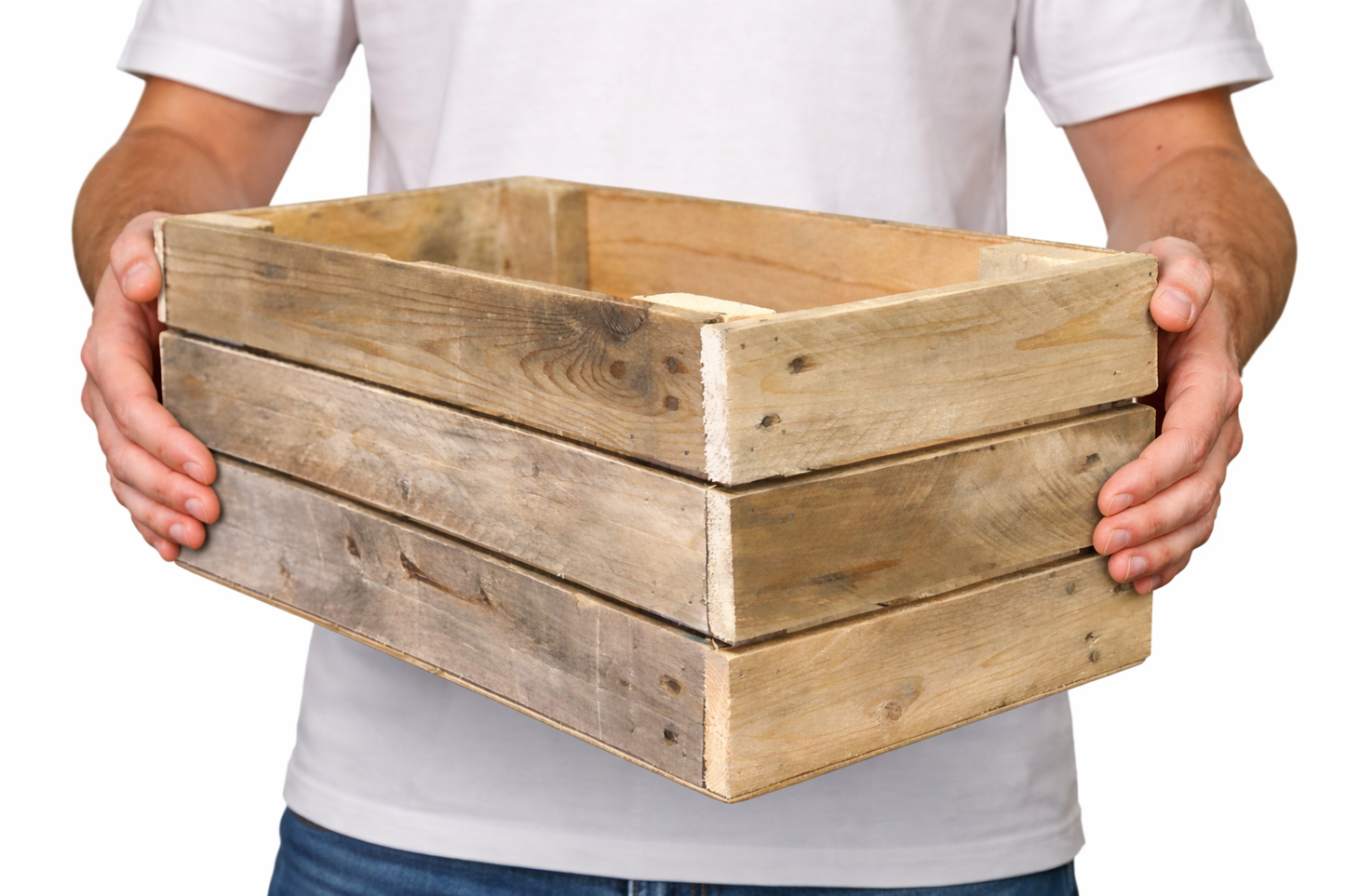 3 Tier Rectangular Wood Crates - Select Size