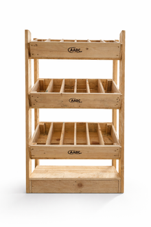 Rustic Direct Tilted Handmade Display Stands - 3 Tier