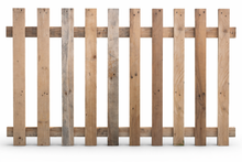 Natural Flat Top Picket Fence Panel