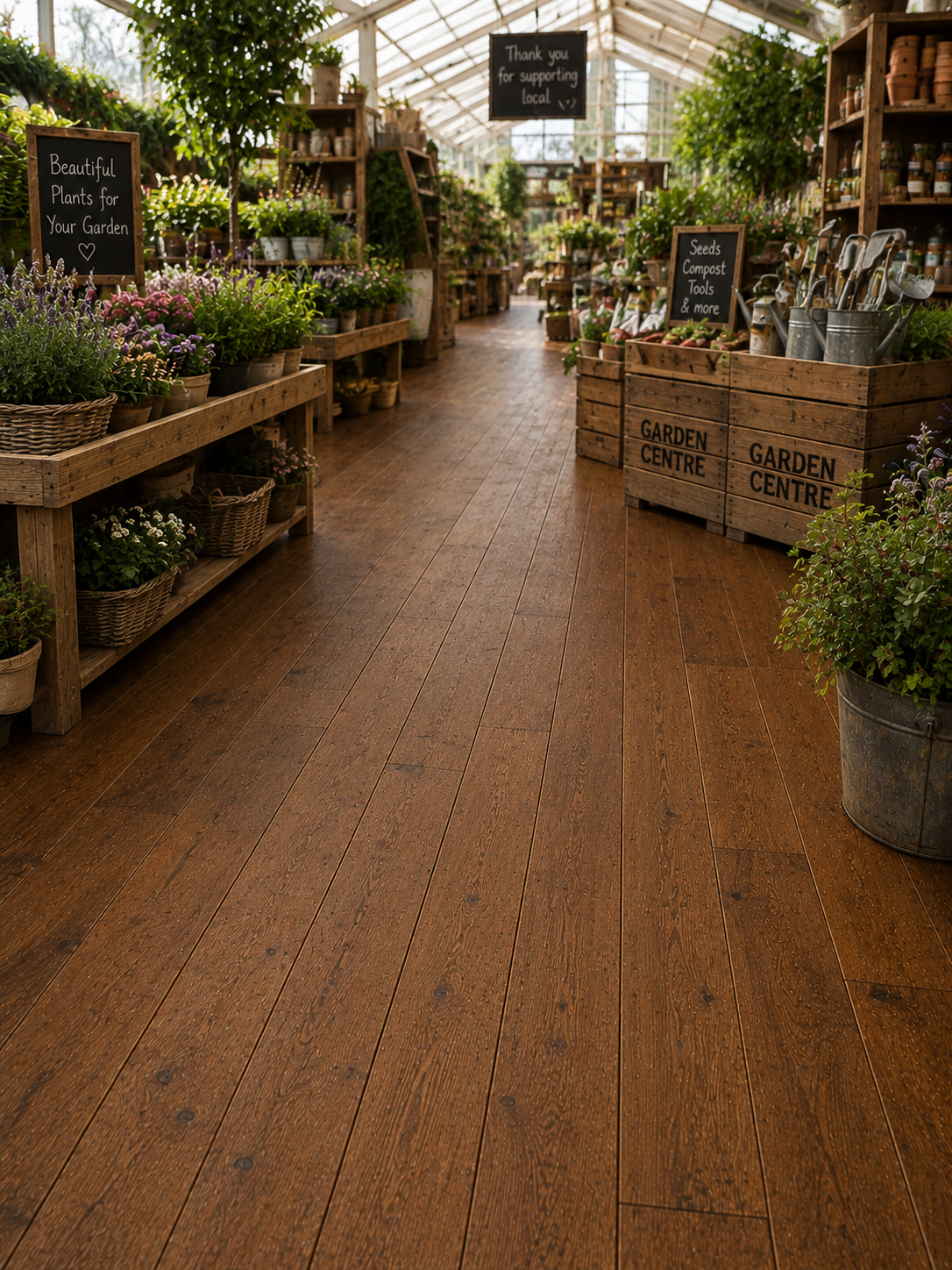 Rustic Reclaimed Wood Flooring - Brown - 1 Square Meter Pack