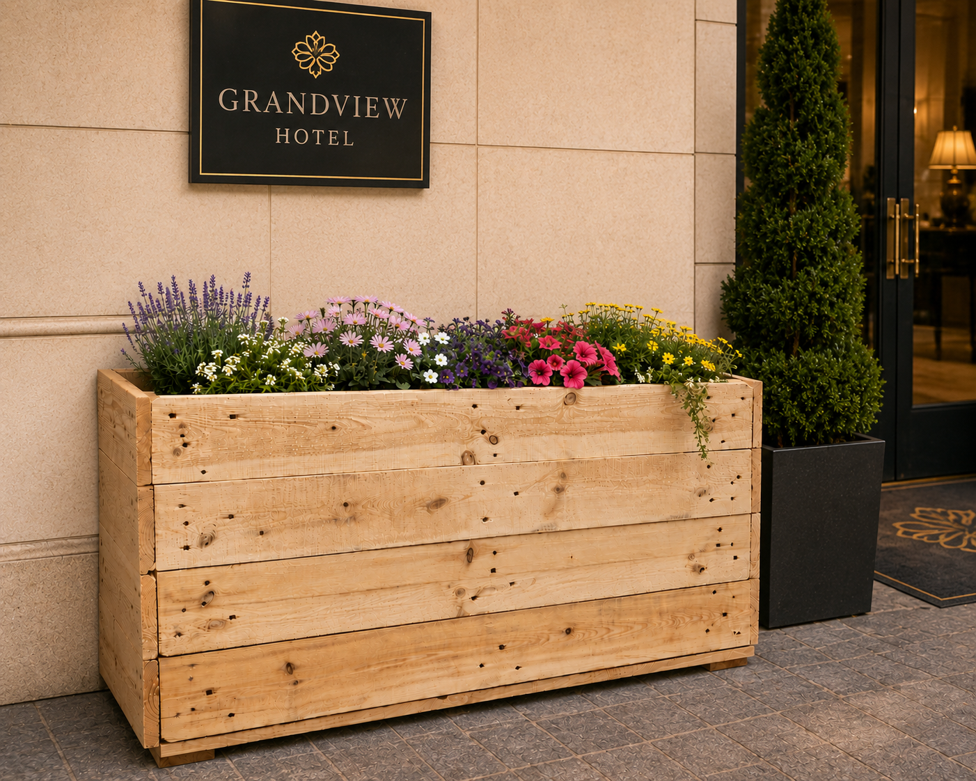 Rectangular Planters - Individual - Wide Boards