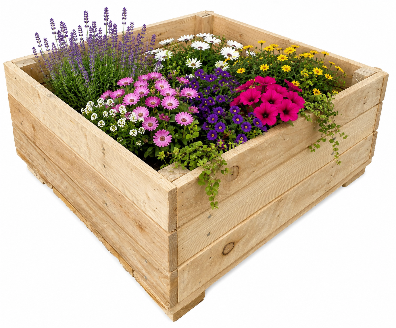 Rustic Square Planters 60cm x 60cm