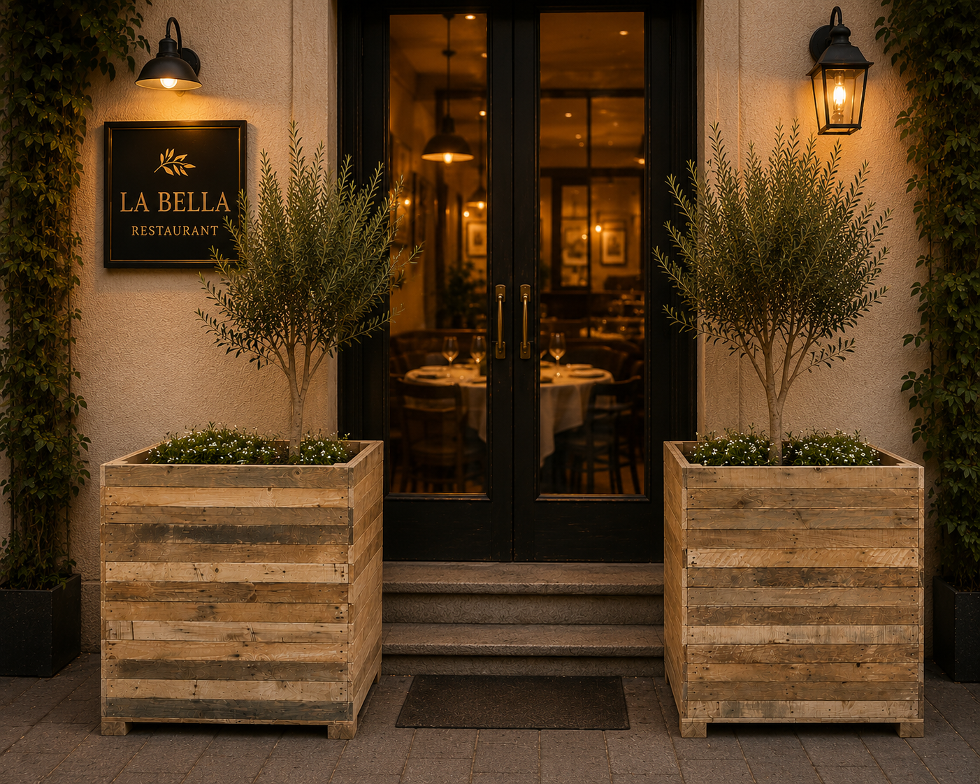 Rustic Square Planter 100cm x 100cm x 100cm - Extra Large - Individual