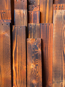 Orange Scorched Rustic Cladding - 1 Square Meter Pack