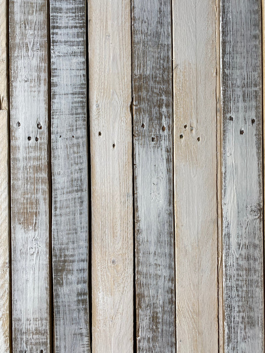 Alpine Whitewash Rustic Wood Cladding - 15 Square Meter Pack - BULK BUY