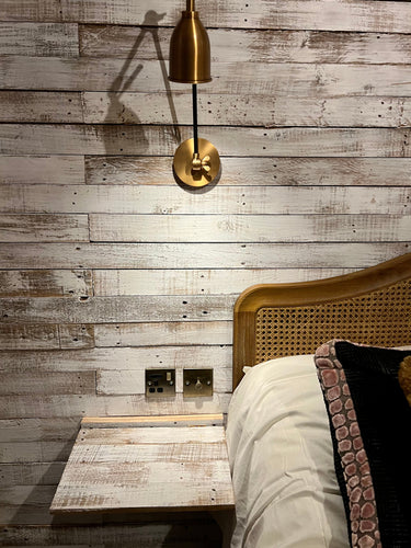 Alpine Whitewash Rustic Wood Cladding - 15 Square Meter Pack - BULK BUY