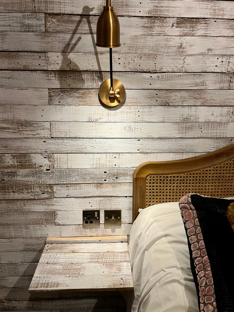 Load image into Gallery viewer, Alpine Whitewash Rustic Wood Cladding - 15 Square Meter Pack - BULK BUY
