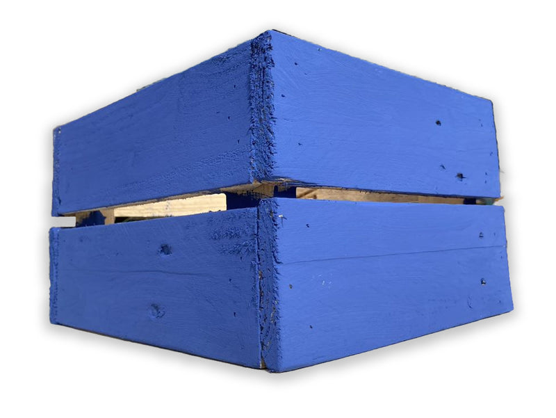 Load image into Gallery viewer, Rectangular Crate / Planter - Napoleonic Blue Solid - Choose From 16 Sizes

