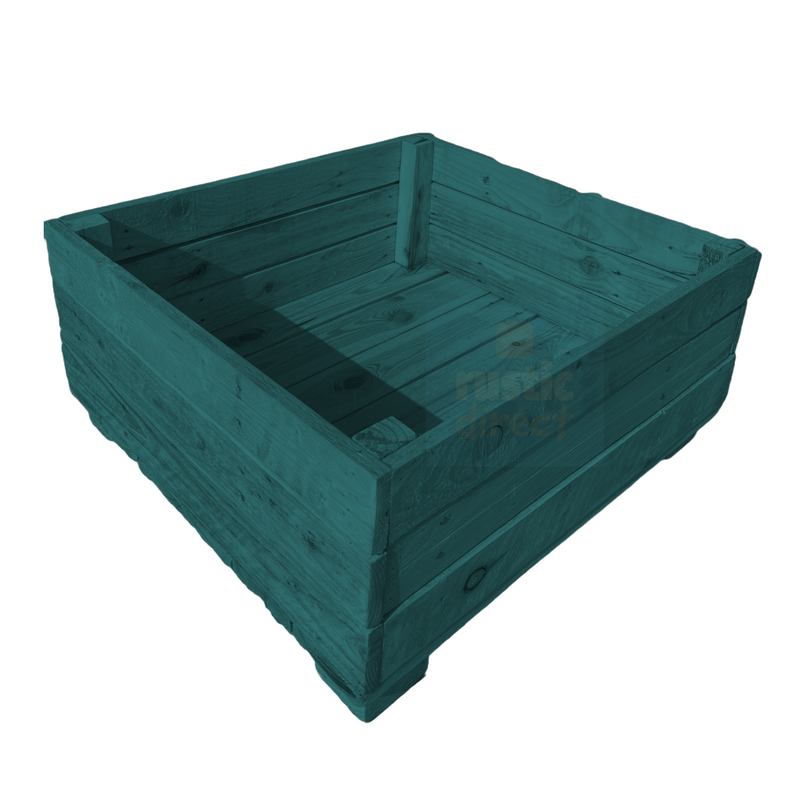 Load image into Gallery viewer, Rustic Square Planters 40cm x 40cm - Treated
