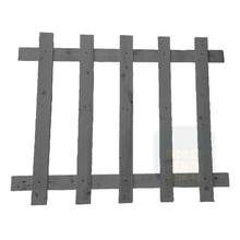 Open Picket Fence Panels - Charcoal Grey