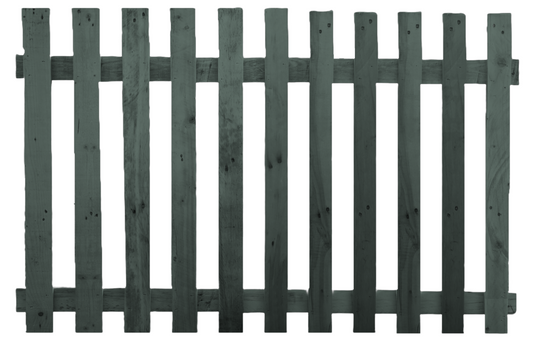 Flat Top Picket Fence Panel Sage