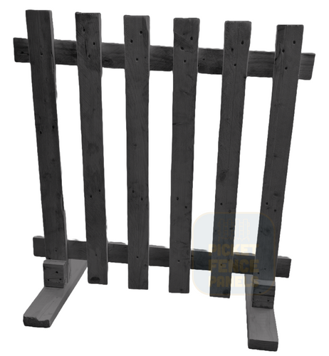 Free Standing Picket Fence Panels - Slate Grey