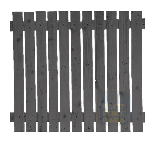 Privacy Picket Fence Panels - Slate
