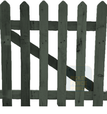 Pointed Top Picket Gates - Willow