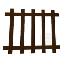 Open Picket Fence Panels - Country Oak