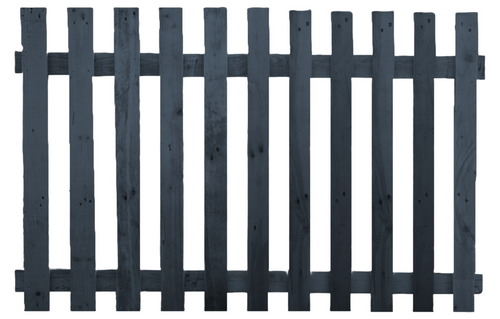 Flat Top Picket Fence Panel Cornflower