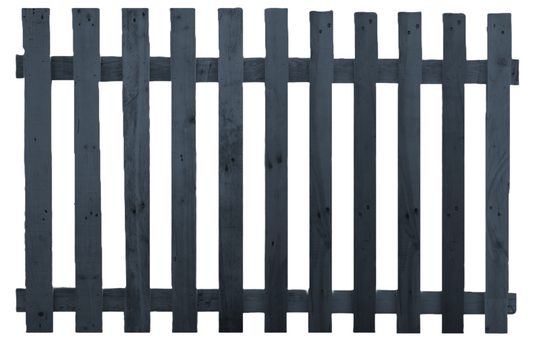 Flat Top Picket Fence Panel Cornflower