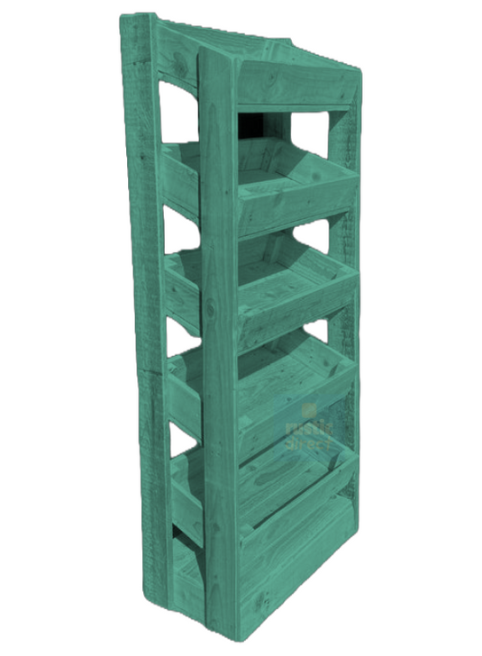 Tilted Handmade Display Stands - 5 Tier - Giddy Green