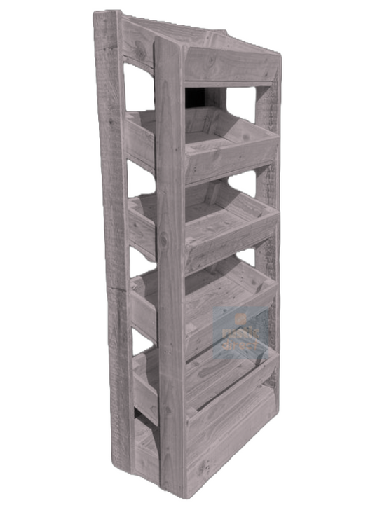 Tilted Handmade Display Stands - 5 Tier - Winter Sky