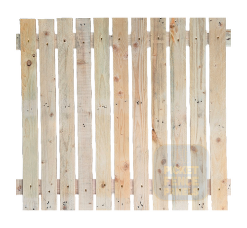 Natural Privacy Picket Fence Panels