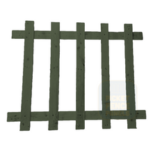 Open Picket Fence Panels - Forest Green