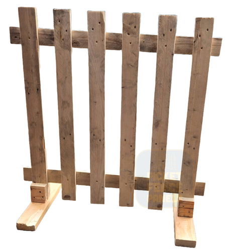 Natural Free Standing Picket Fence Panels