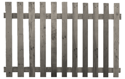Flat Top Picket Fence Panel Warm Stone