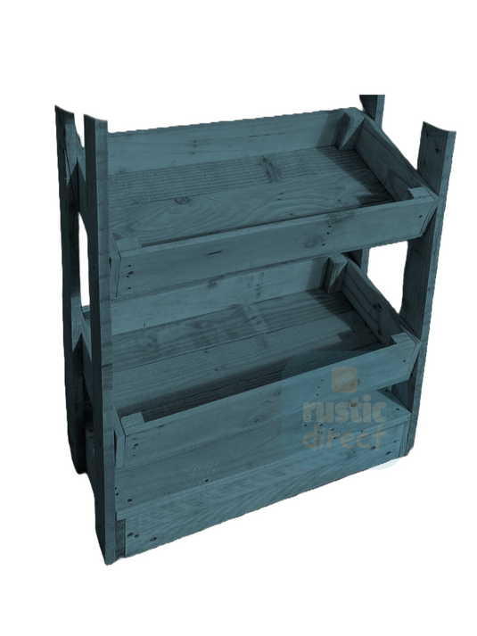 Tilted Handmade Display Stands - 2 Tier - Heritage Blue