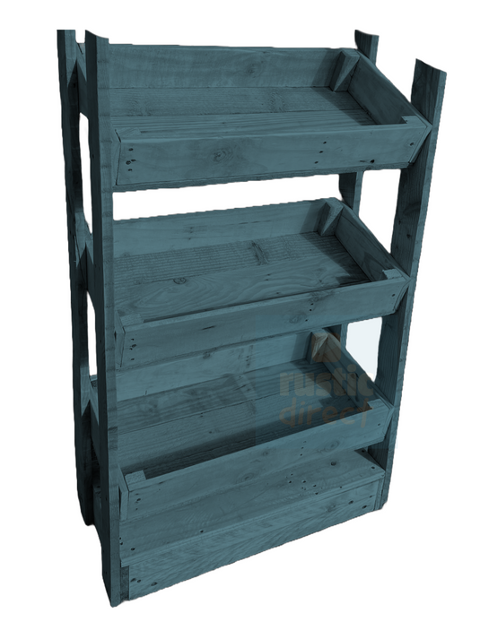 Tilted Handmade Display Stands - 3 Tier - Heritage Blue