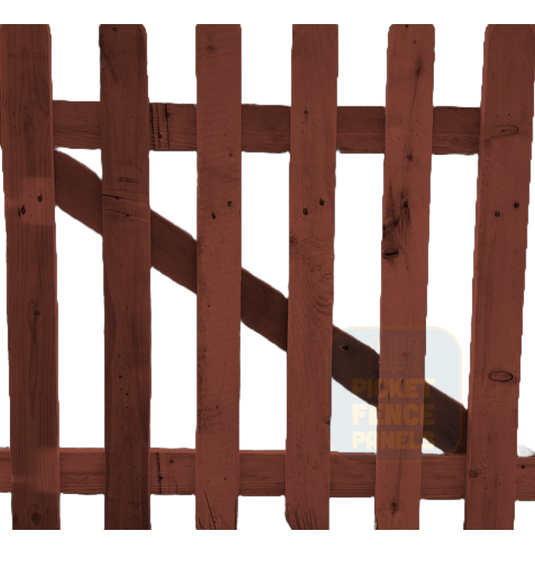 Flat Top Picket Gates - Red Cedar